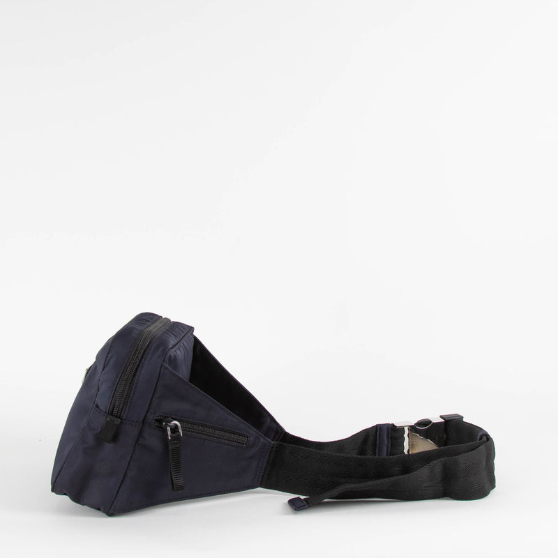 Prada Navy Techno Fabric Bum Bag