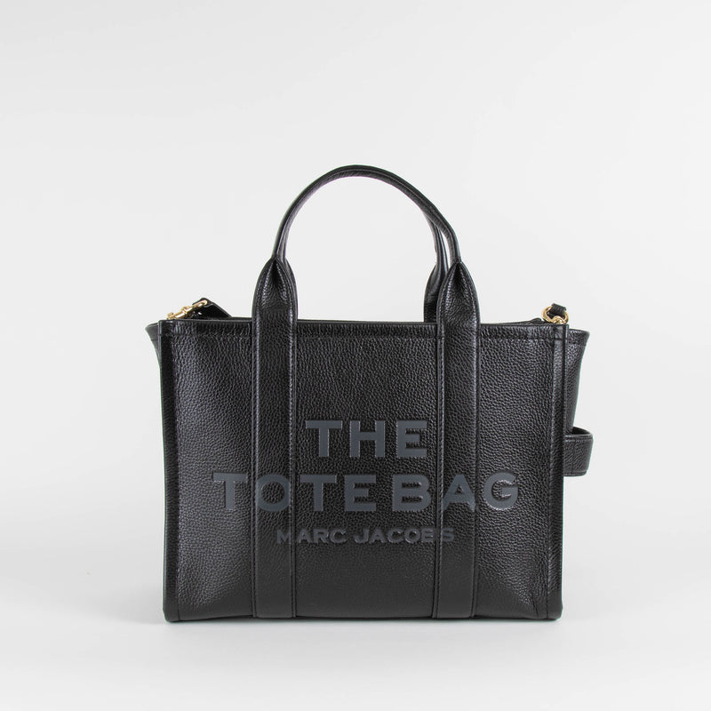 Marc Jacobs Black Medium Leather Tote Bag