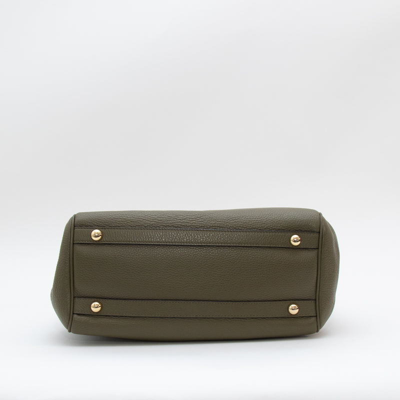 Moschino Green Bag With Crossbody Strap And Pouch