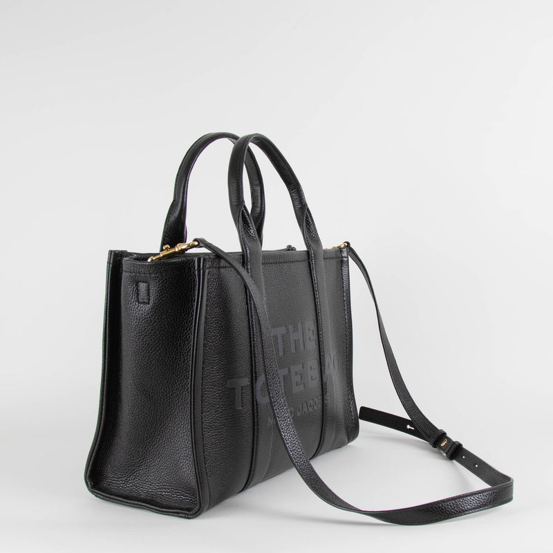 Marc Jacobs Black Medium Leather Tote Bag