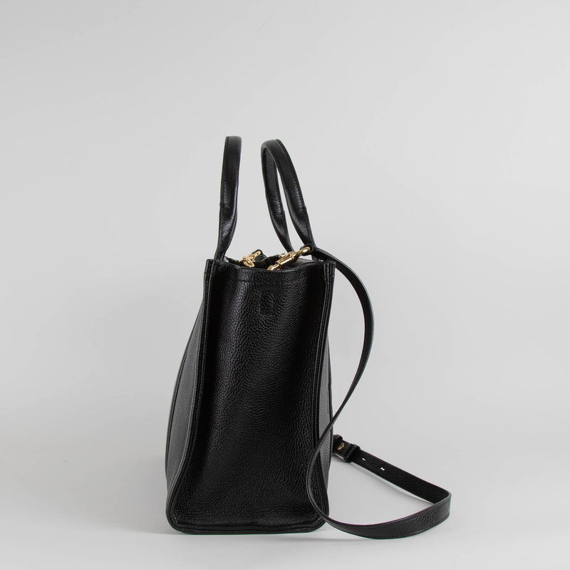 Marc Jacobs Black Medium Leather Tote Bag