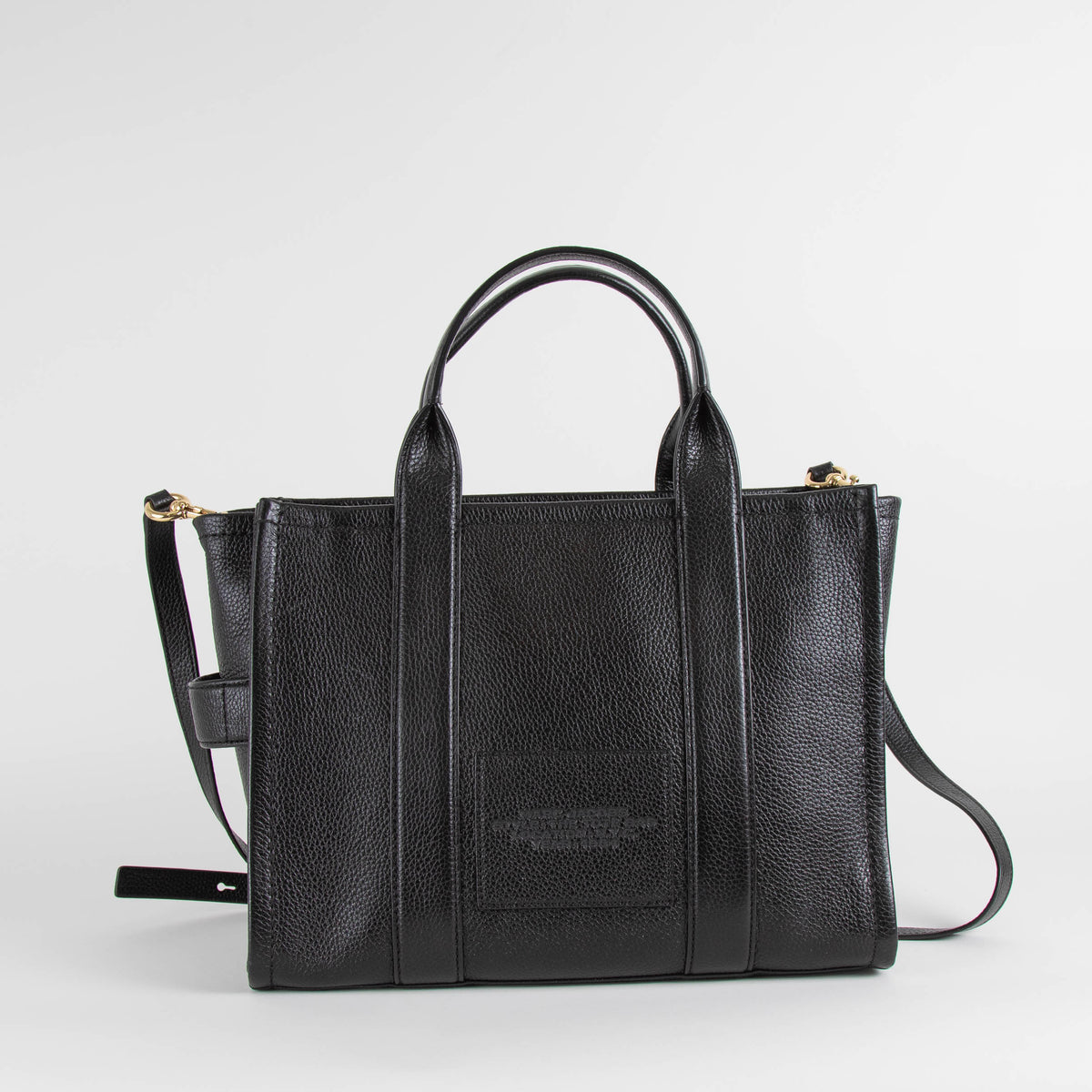 Marc Jacobs Black Medium Leather Tote Bag