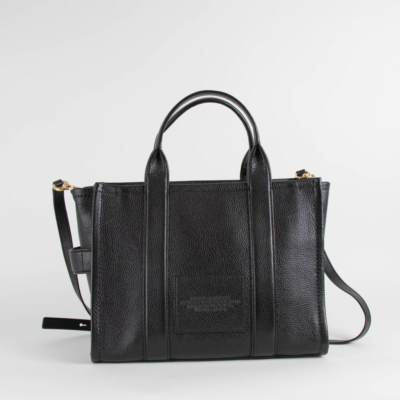 Marc Jacobs Black Medium Leather Tote Bag