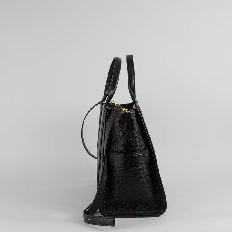 Marc Jacobs Black Medium Leather Tote Bag
