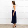 Zimmermann Blue/ Purple Sparkle Knit Pleated Long Skirt