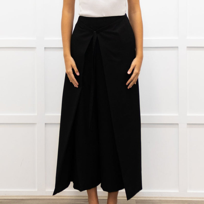 Enfold Black Wraparound Culottes