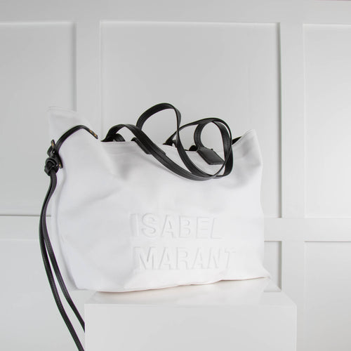 Isabel Marant White  Leather Wardy Tote