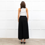 Enfold Black Wraparound Culottes
