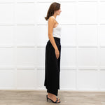 Enfold Black Wraparound Culottes