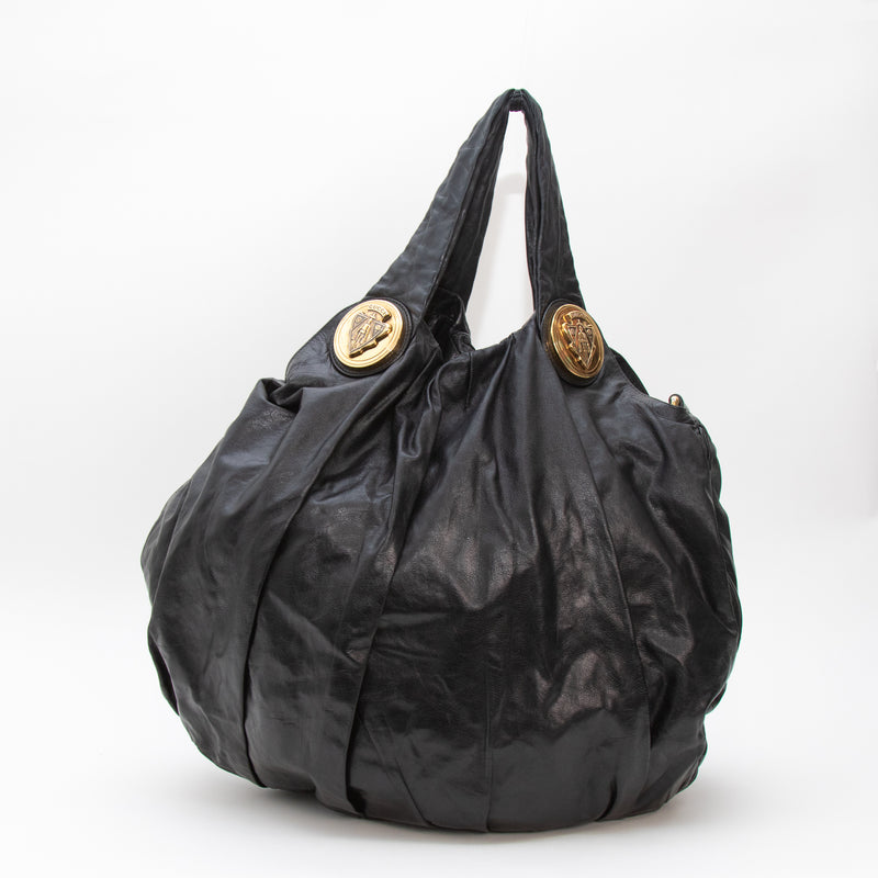 Gucci Black Leather Hysteria Bag