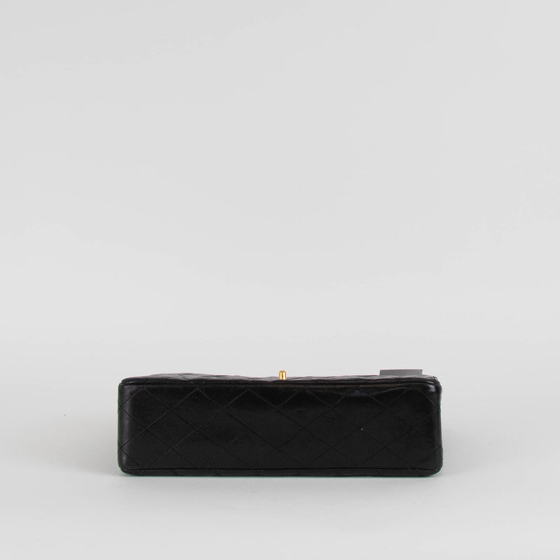 Chanel Black Lambskin Vintage Double Flap Bag