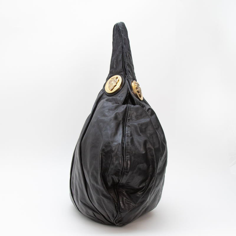 Gucci Black Leather Hysteria Bag