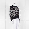 Margaret Howell Navy White Striped Cotton Blend Sweater