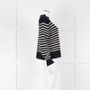 Margaret Howell Navy White Striped Cotton Blend Sweater