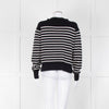 Margaret Howell Navy White Striped Cotton Blend Sweater