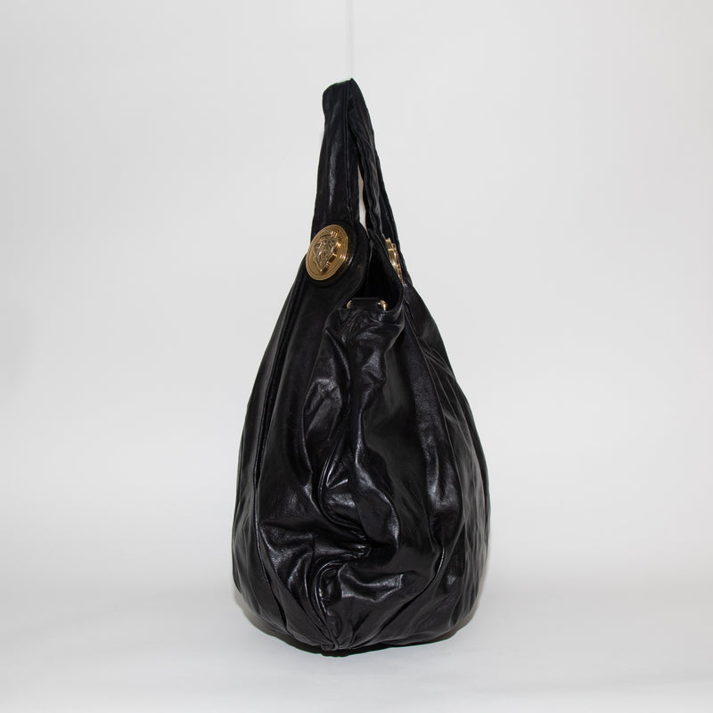 Gucci Black Leather Hysteria Bag