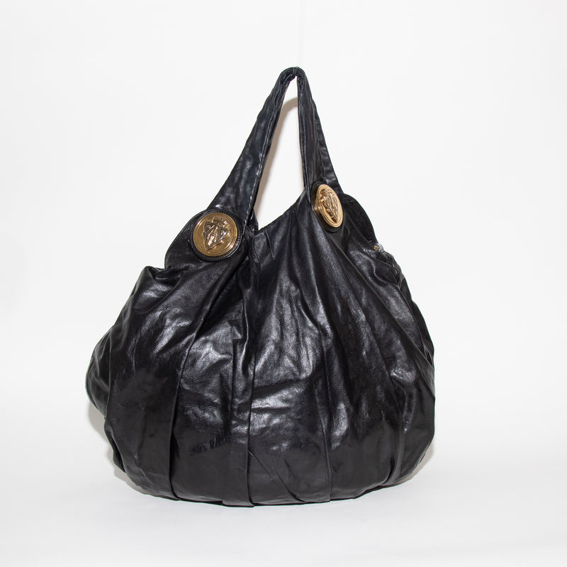 Gucci Black Leather Hysteria Bag