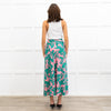 Me + Em Pink and Green Floral Print Twist Waist Skirt