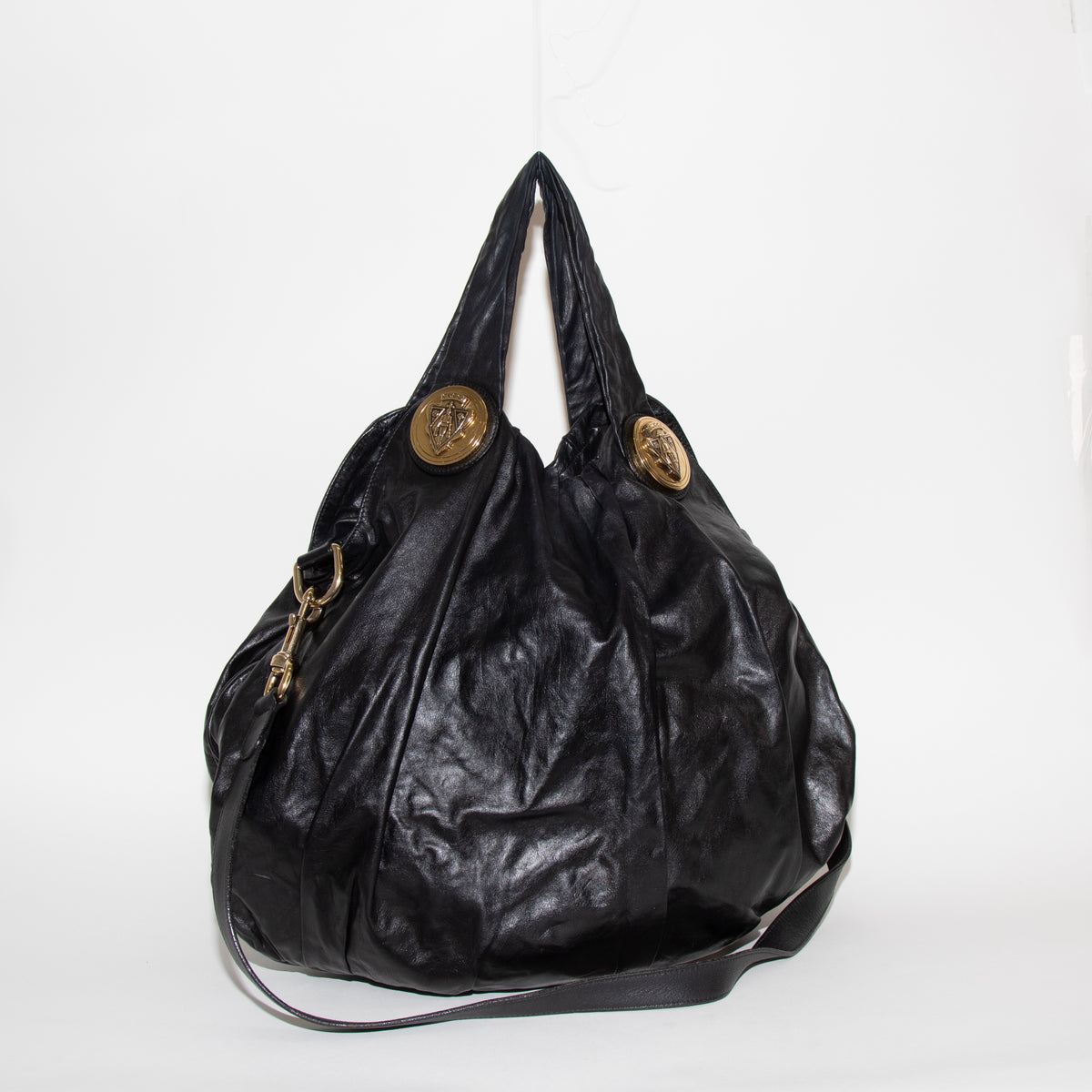 Gucci Black Leather Hysteria Bag