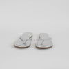 Melissa Odabash Silver Flip Flops