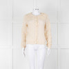 Sofie Schnoor Cream Mohair Blend Collared Cardigan