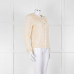 Sofie Schnoor Cream Mohair Blend Collared Cardigan