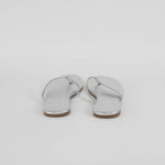 Melissa Odabash Silver Flip Flops