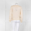 Sofie Schnoor Cream Mohair Blend Collared Cardigan