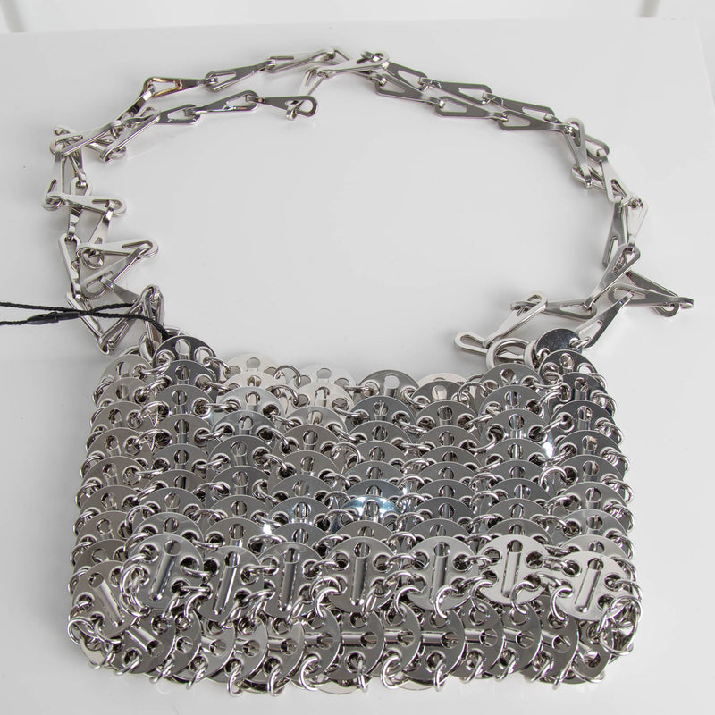 Paco Rabanne Silver Nano Chain Bag