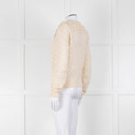 Sofie Schnoor Cream Mohair Blend Collared Cardigan