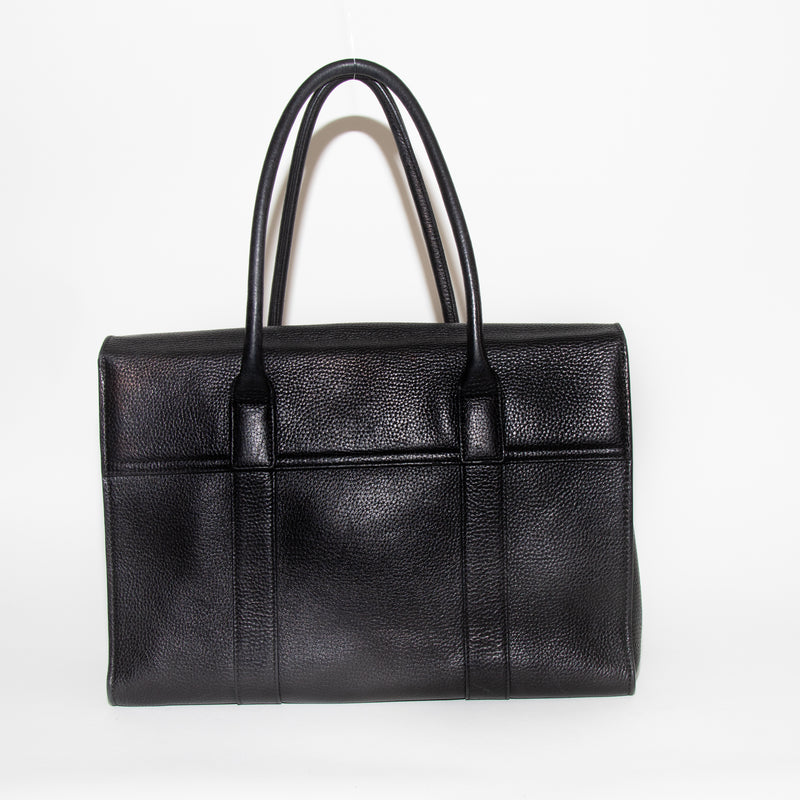 Mulberry Black Leather Top Handle Bayswater