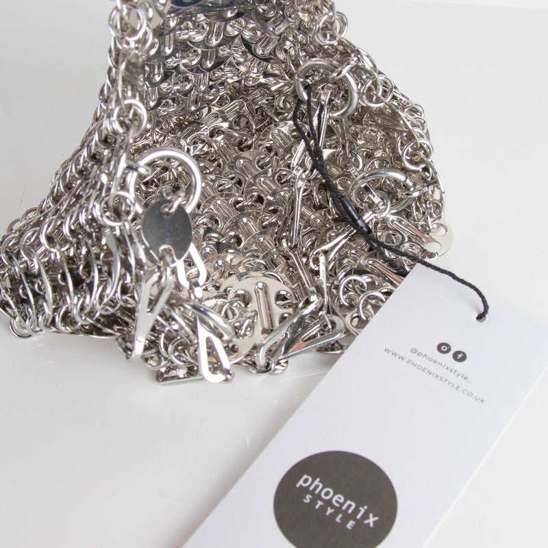 Paco Rabanne Silver Nano Chain Bag