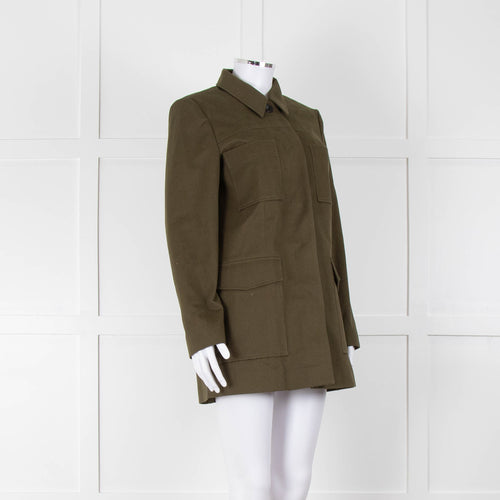 Iris Khaki Heavy Cotton Carpenters Style Jacket
