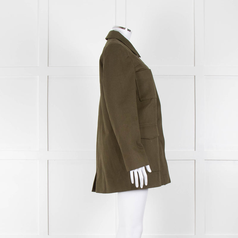 Iris Khaki Heavy Cotton Carpenters Style Jacket