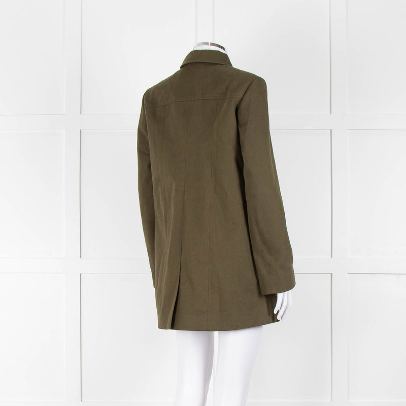 Iris Khaki Heavy Cotton Carpenters Style Jacket