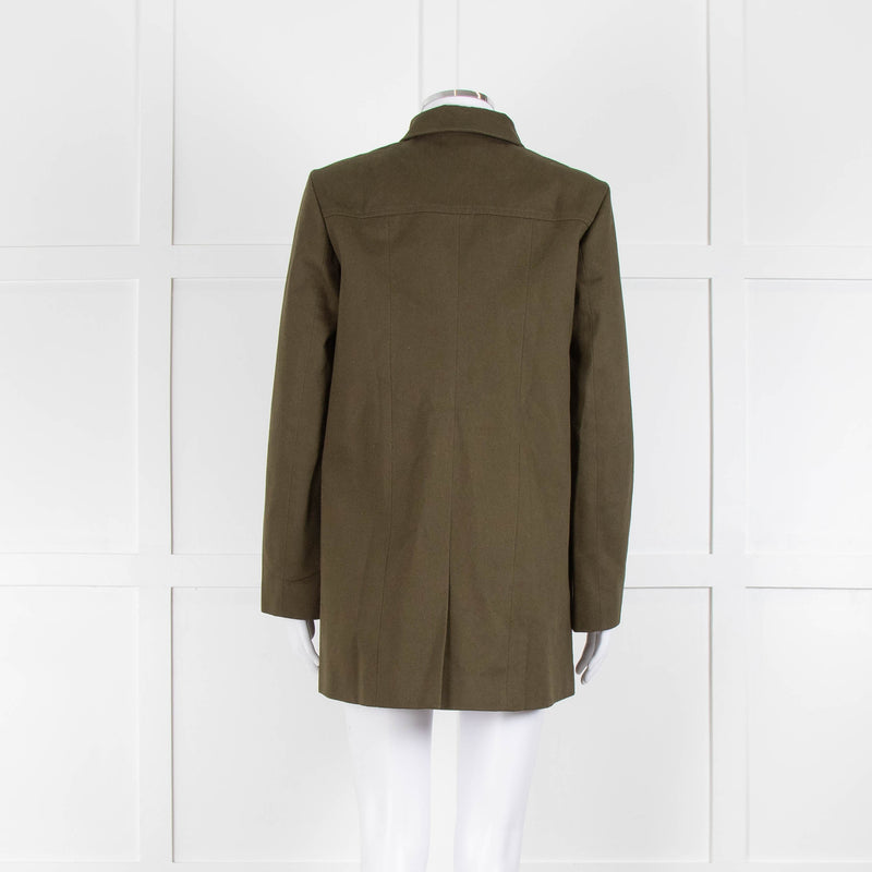 Iris Khaki Heavy Cotton Carpenters Style Jacket