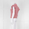 Isabel Marant Etoile White Red Loose Knit Sleeveless Sweater