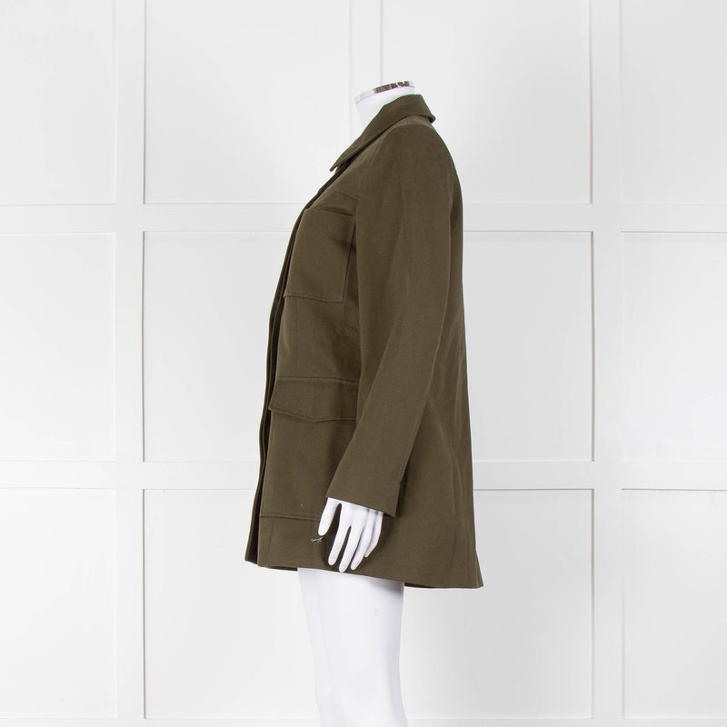 Iris Khaki Heavy Cotton Carpenters Style Jacket