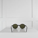 L.G.R Eyewear Matt Black Reunion Explorer Sunglasses with Mirrored Lenses