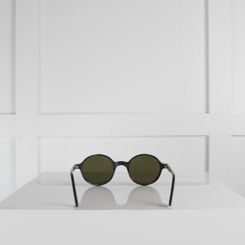 L.G.R Eyewear Matt Black Reunion Explorer Sunglasses with Mirrored Lenses