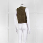 Iris Khaki Corduroy Waistcoat