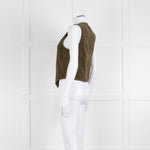 Iris Khaki Corduroy Waistcoat