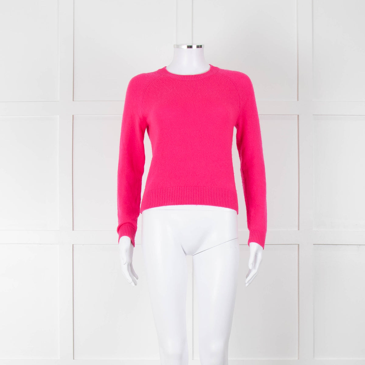 From Future Neon Pink Cashmere Fitted Sweater