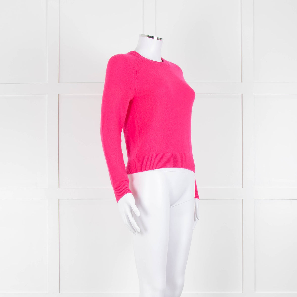 From Future Neon Pink Cashmere Fitted Sweater