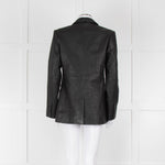 Frame Black Leather Blazer Jacket