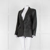 Frame Black Leather Blazer Jacket