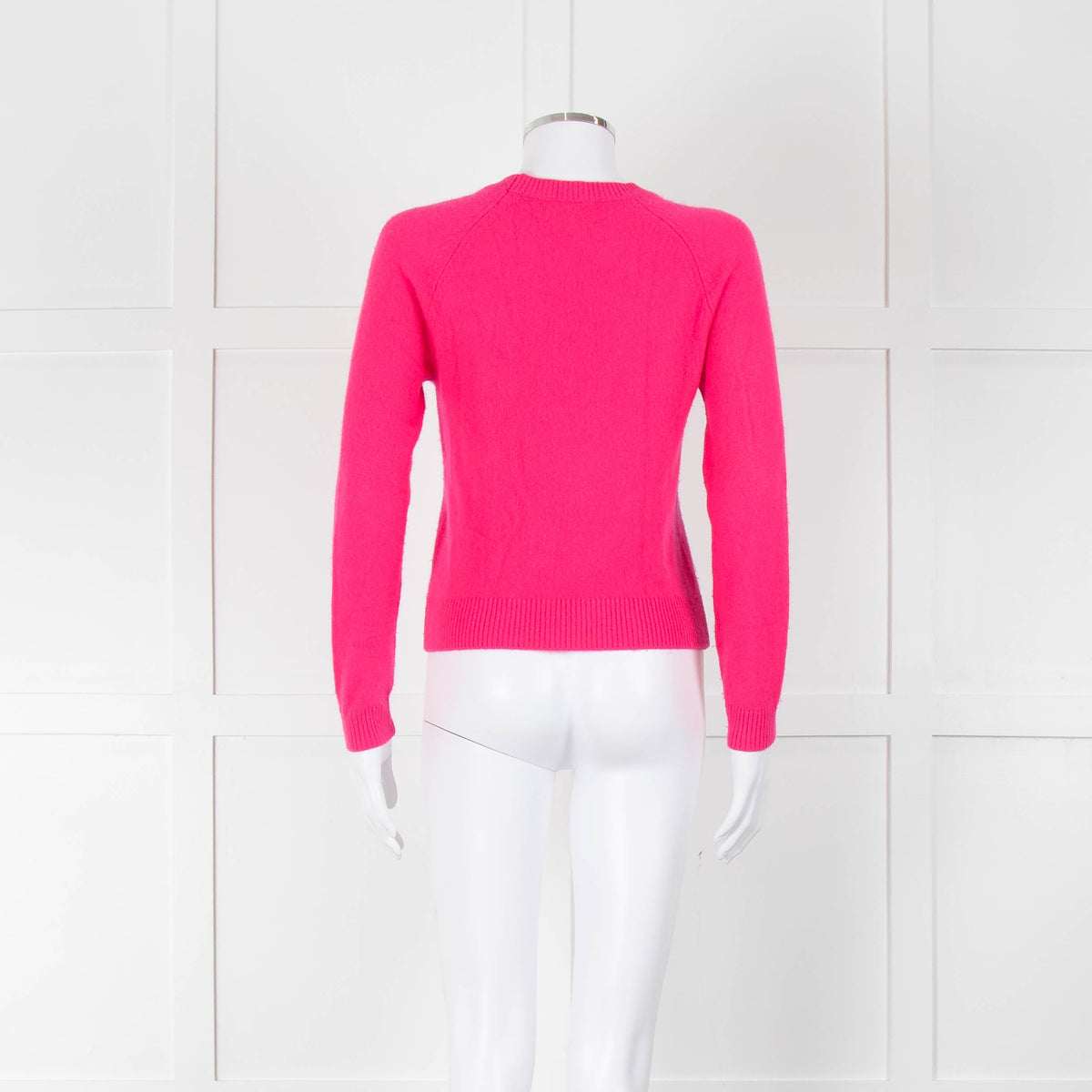 From Future Neon Pink Cashmere Fitted Sweater
