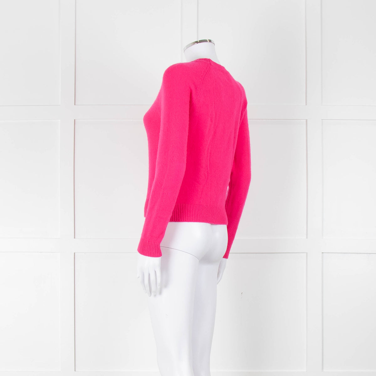 From Future Neon Pink Cashmere Fitted Sweater