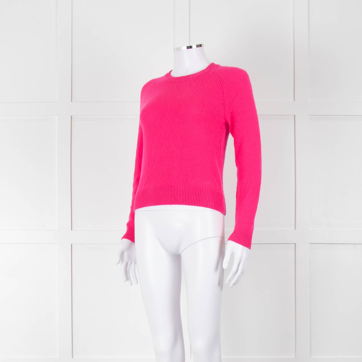 From Future Neon Pink Cashmere Fitted Sweater