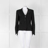 Max Mara Black Single Breasted Short Blazer Jacket